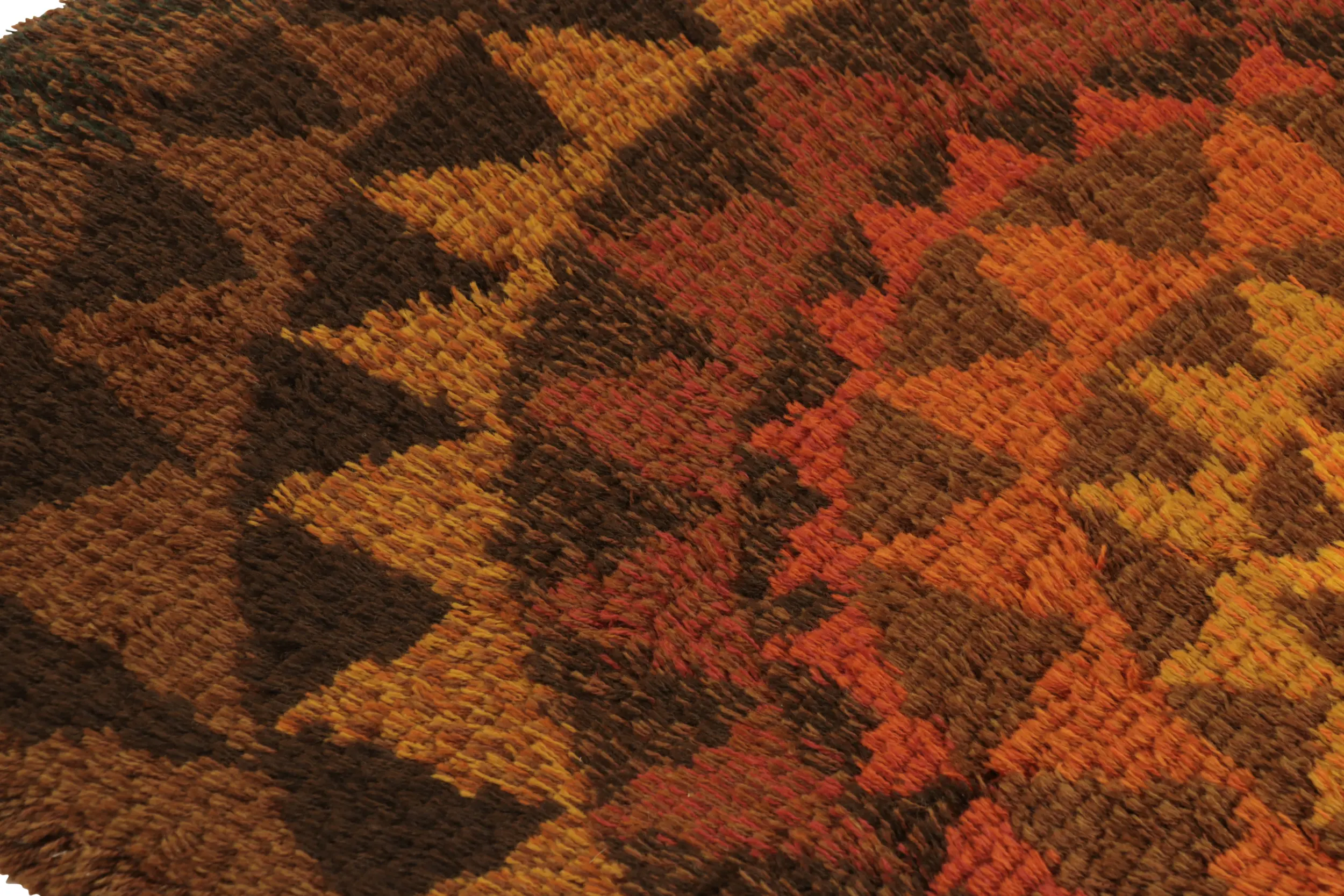 Vintage Swedish Abstract Rug