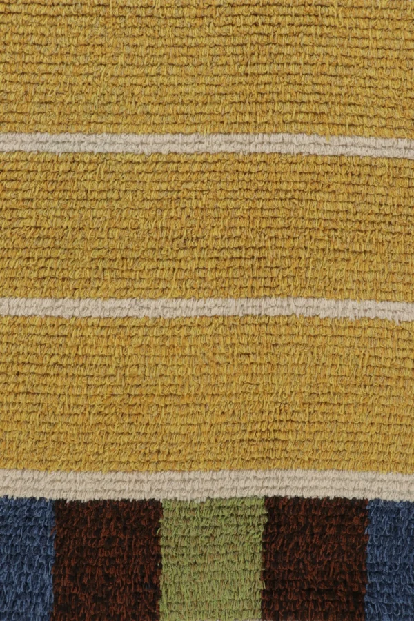 Vintage Swedish Geometric Rug