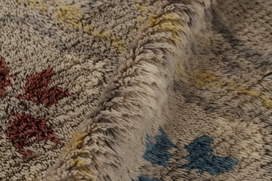 Vintage Swedish Floral Rug, Scandinavian