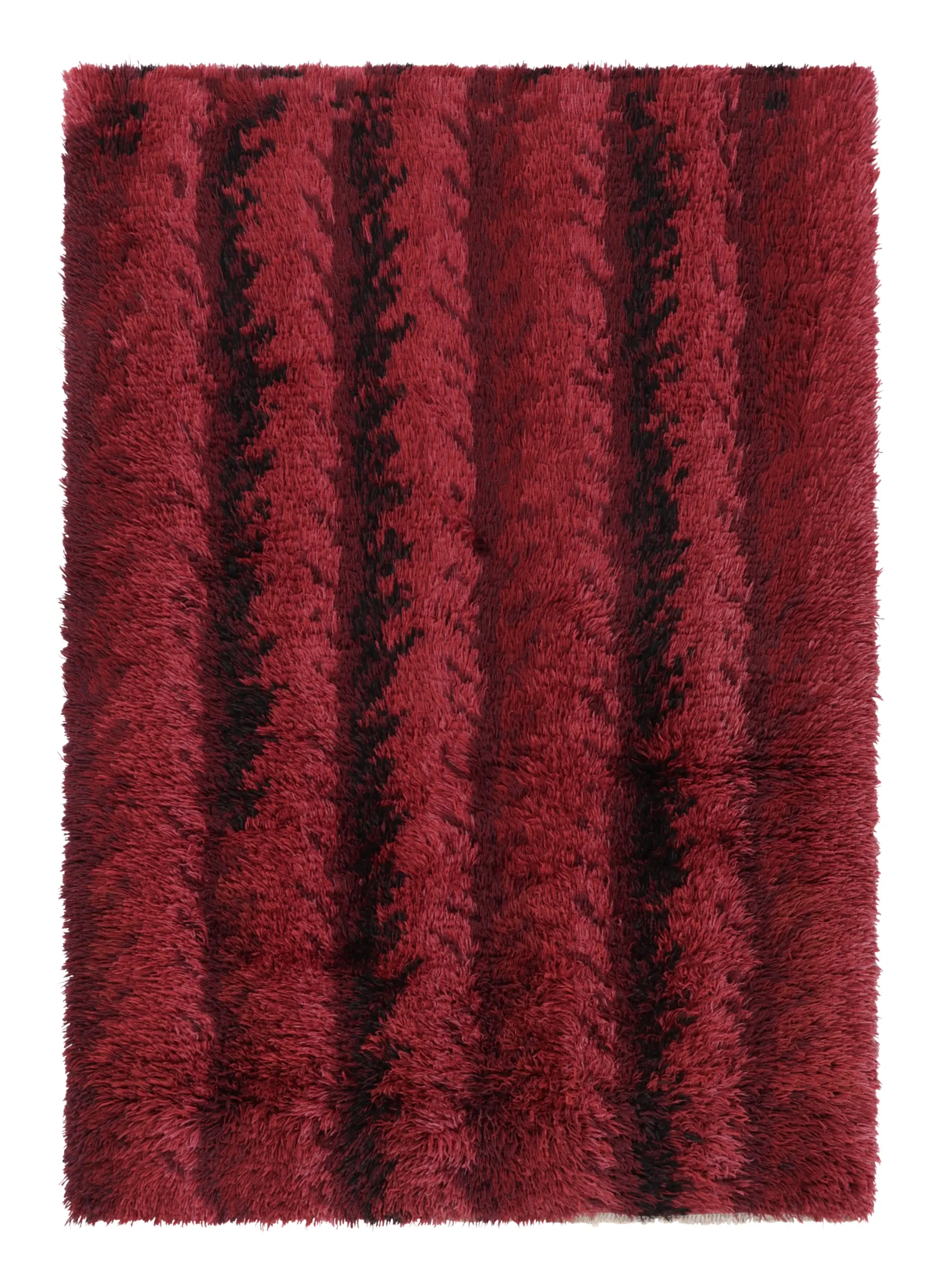 Vintage Swedish Striped Rug