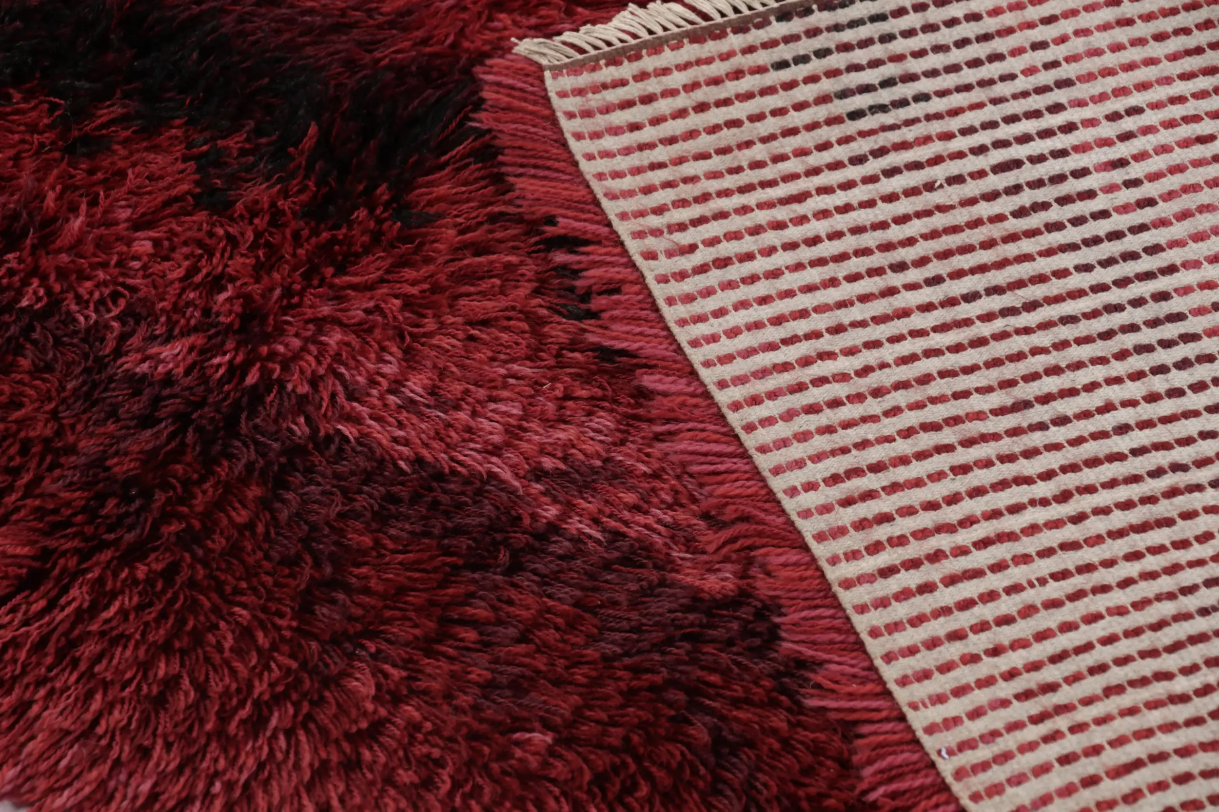 Vintage Swedish Striped Rug