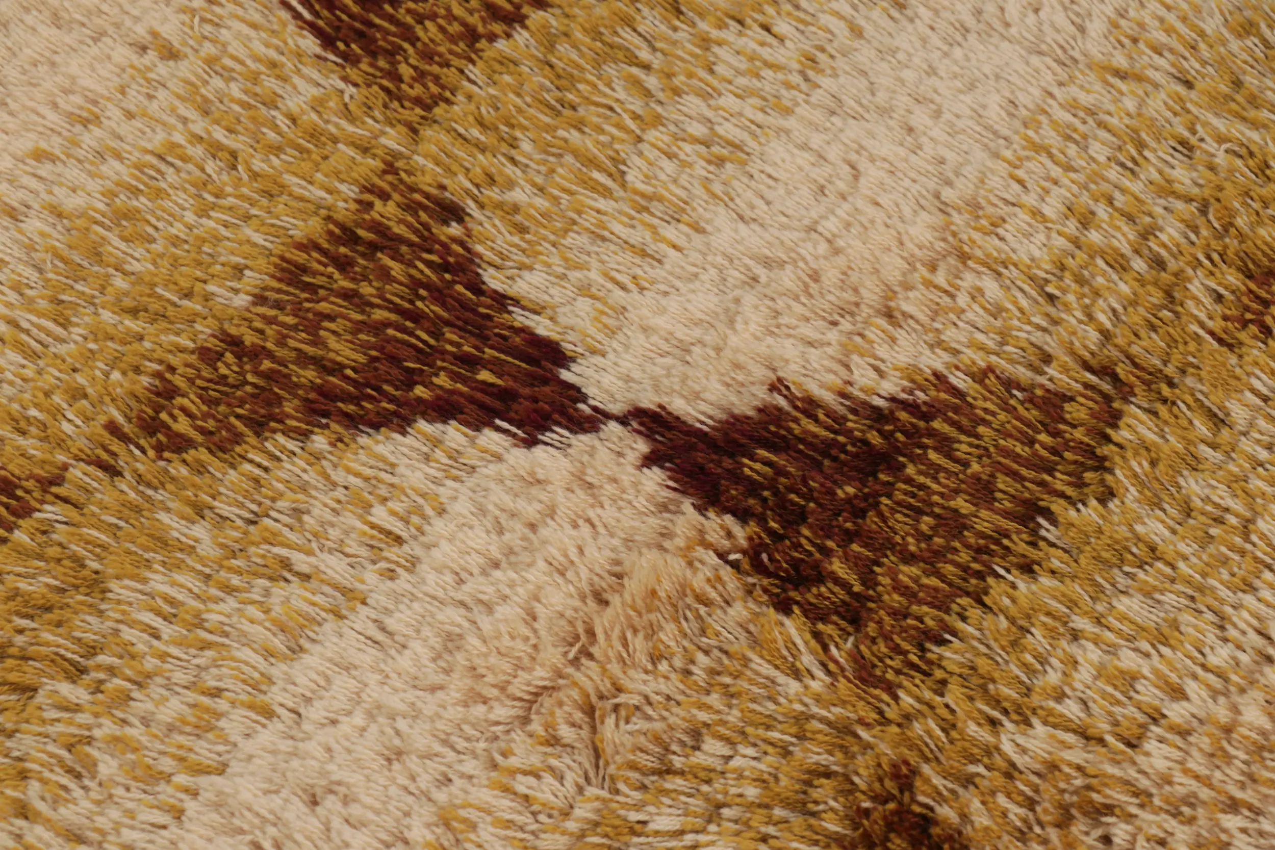 Vintage Swedish Geometric Rug