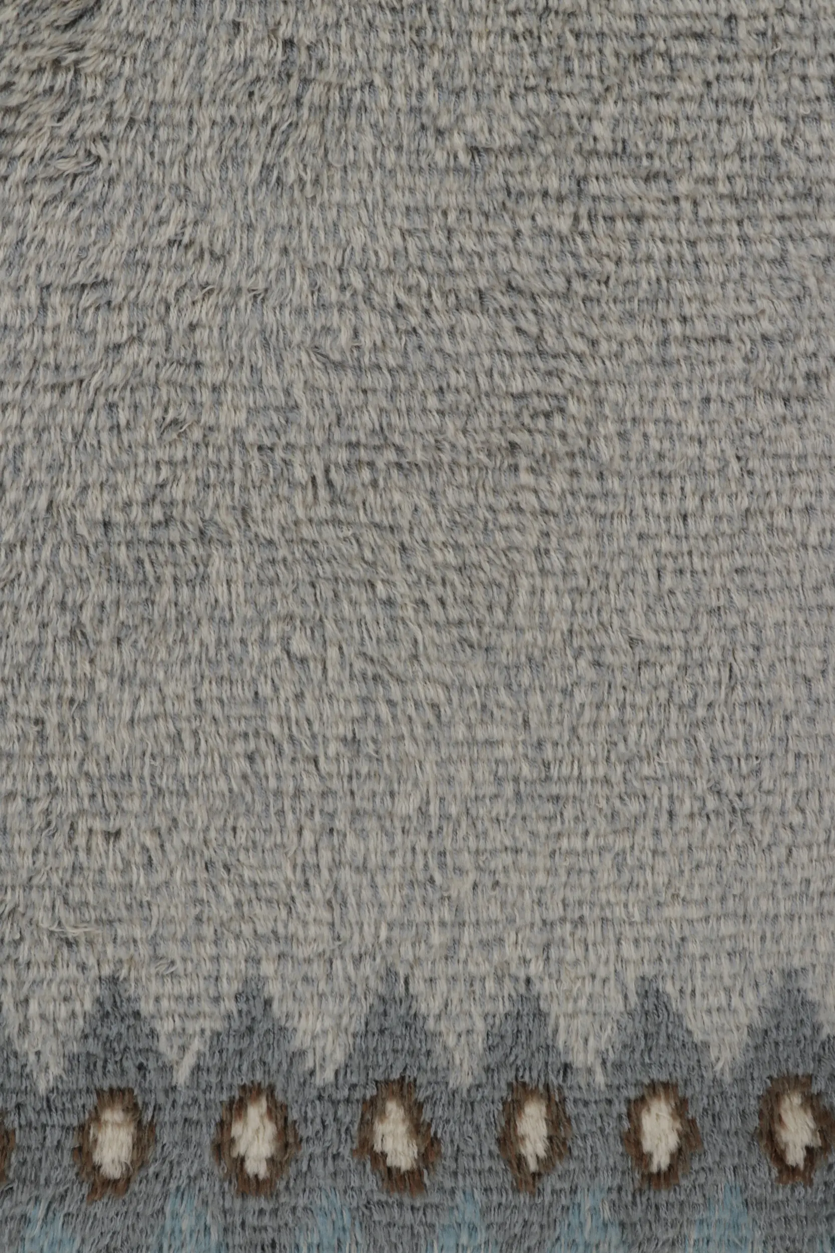 Vintage Swedish Geometric Rug
