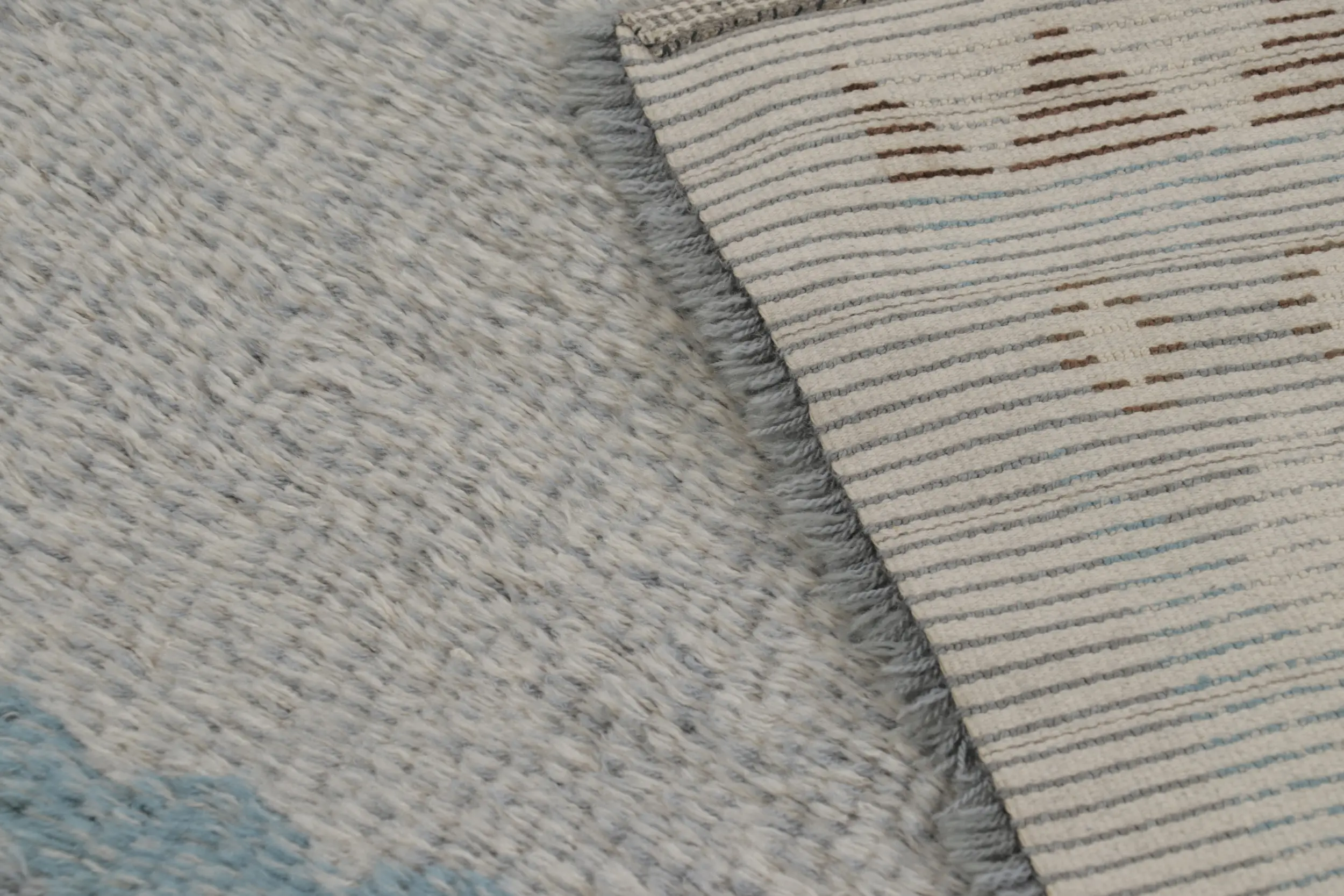 Vintage Swedish Geometric Rug