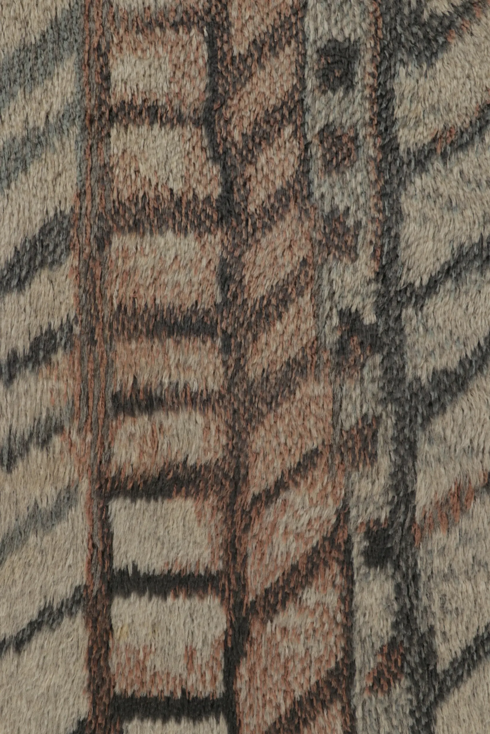 Vintage Swedish Striped Rug