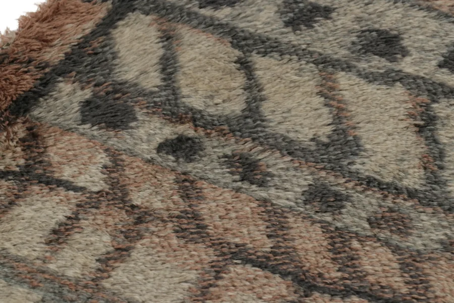Vintage Swedish Striped Rug