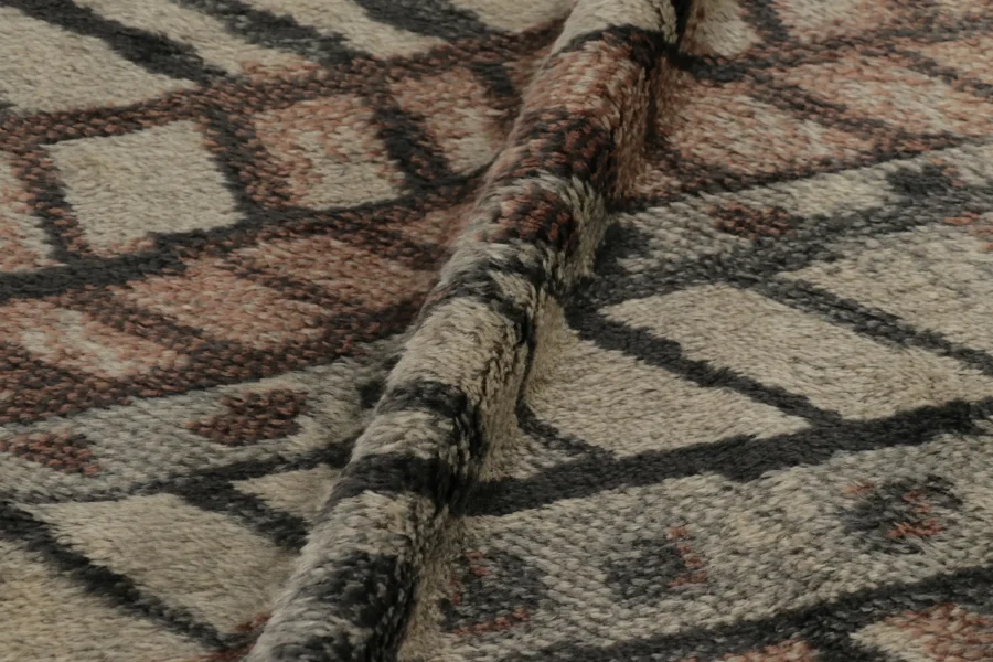 Vintage Swedish Striped Rug