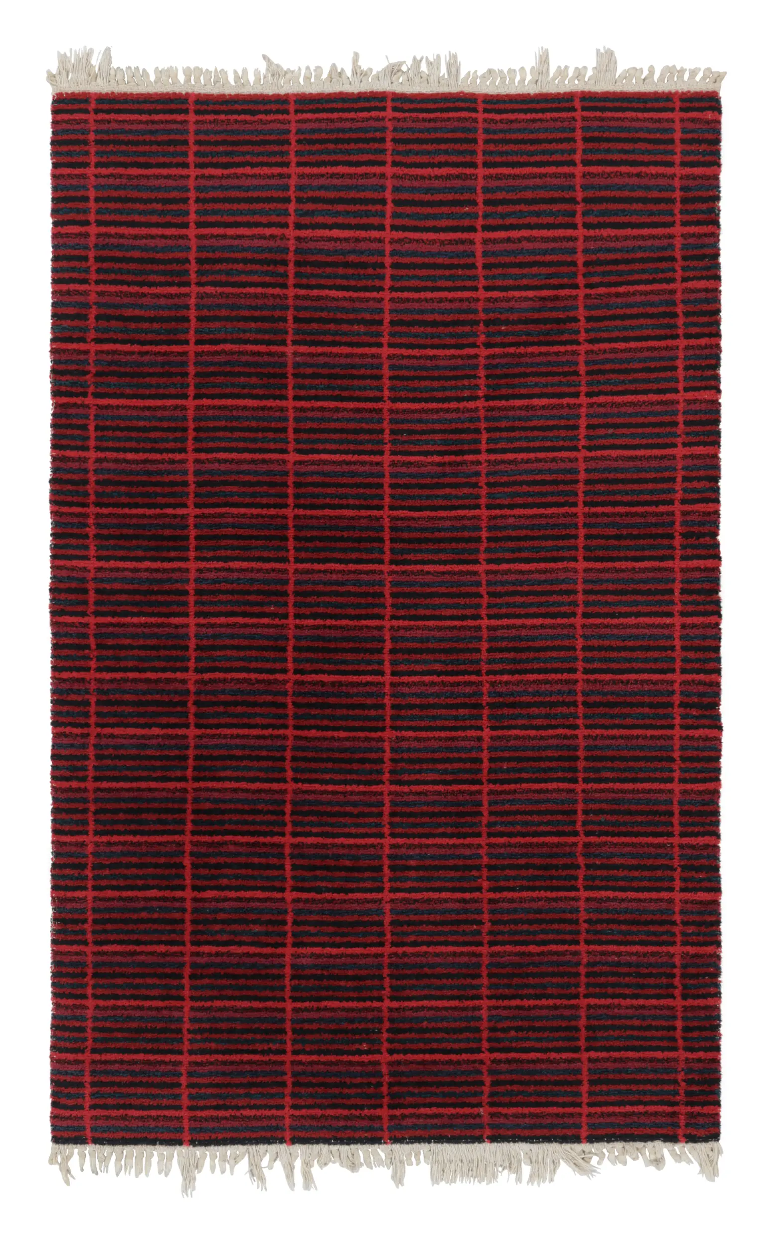 Vintage Swedish Striped Rug