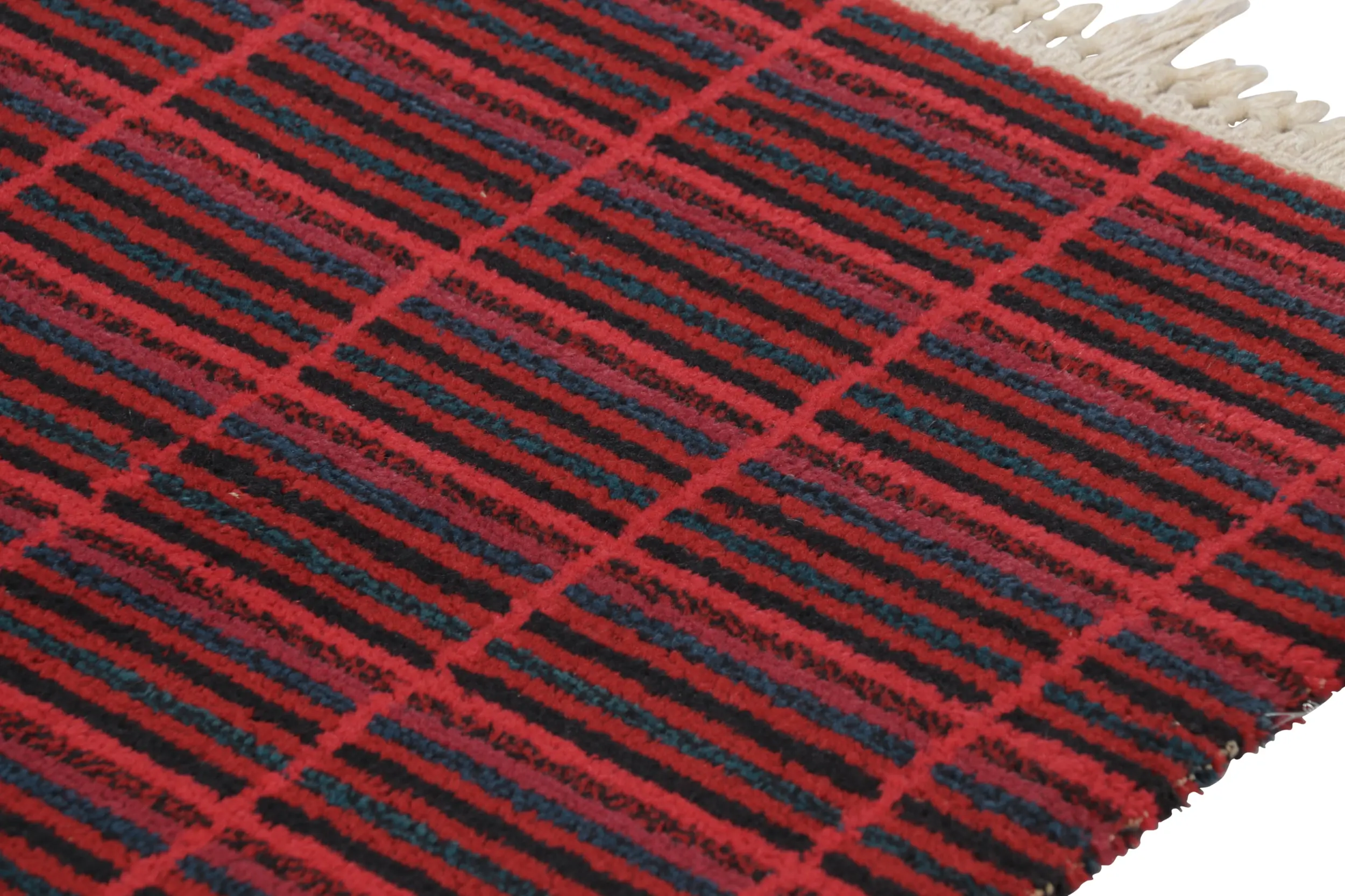Vintage Swedish Striped Rug