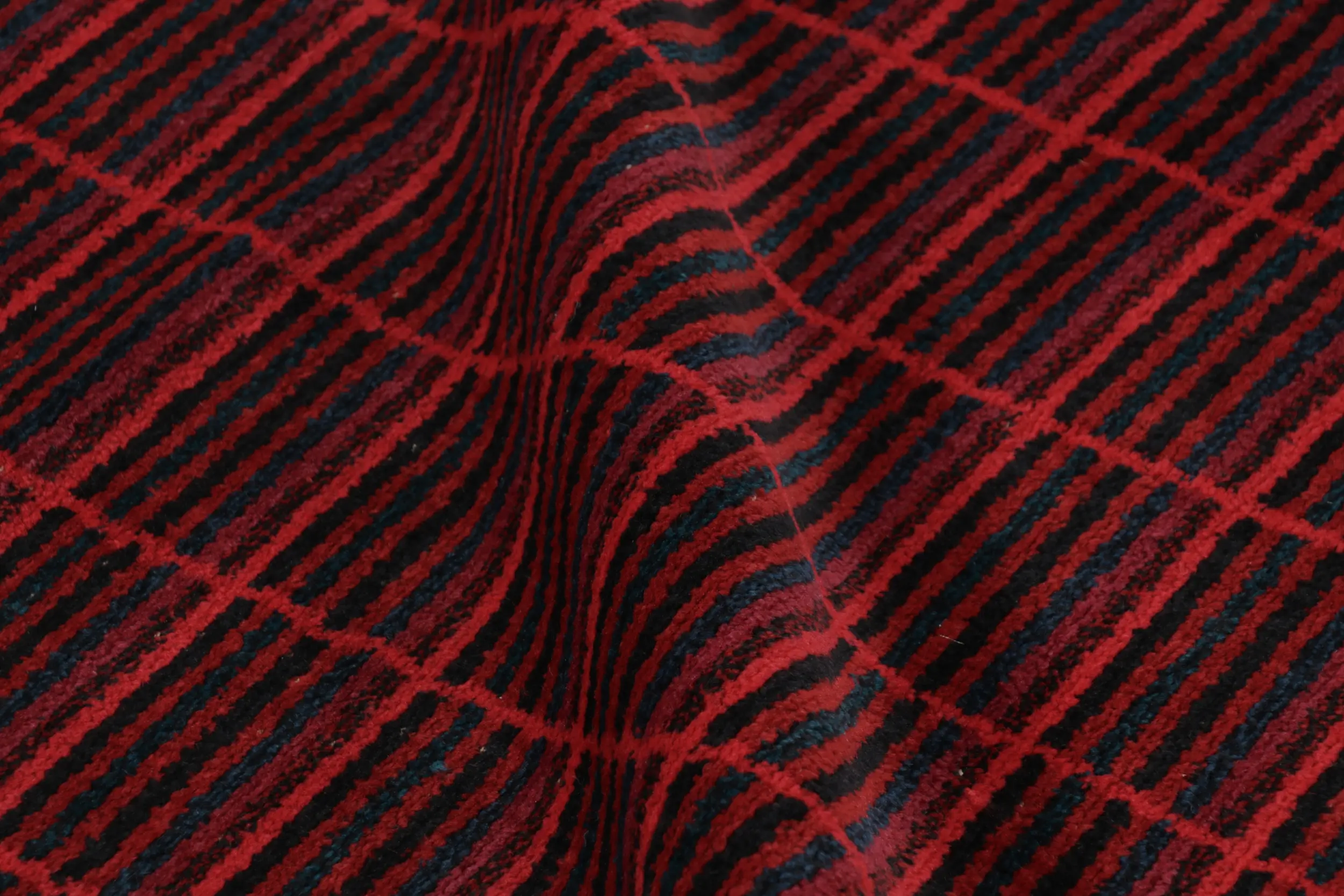 Vintage Swedish Striped Rug