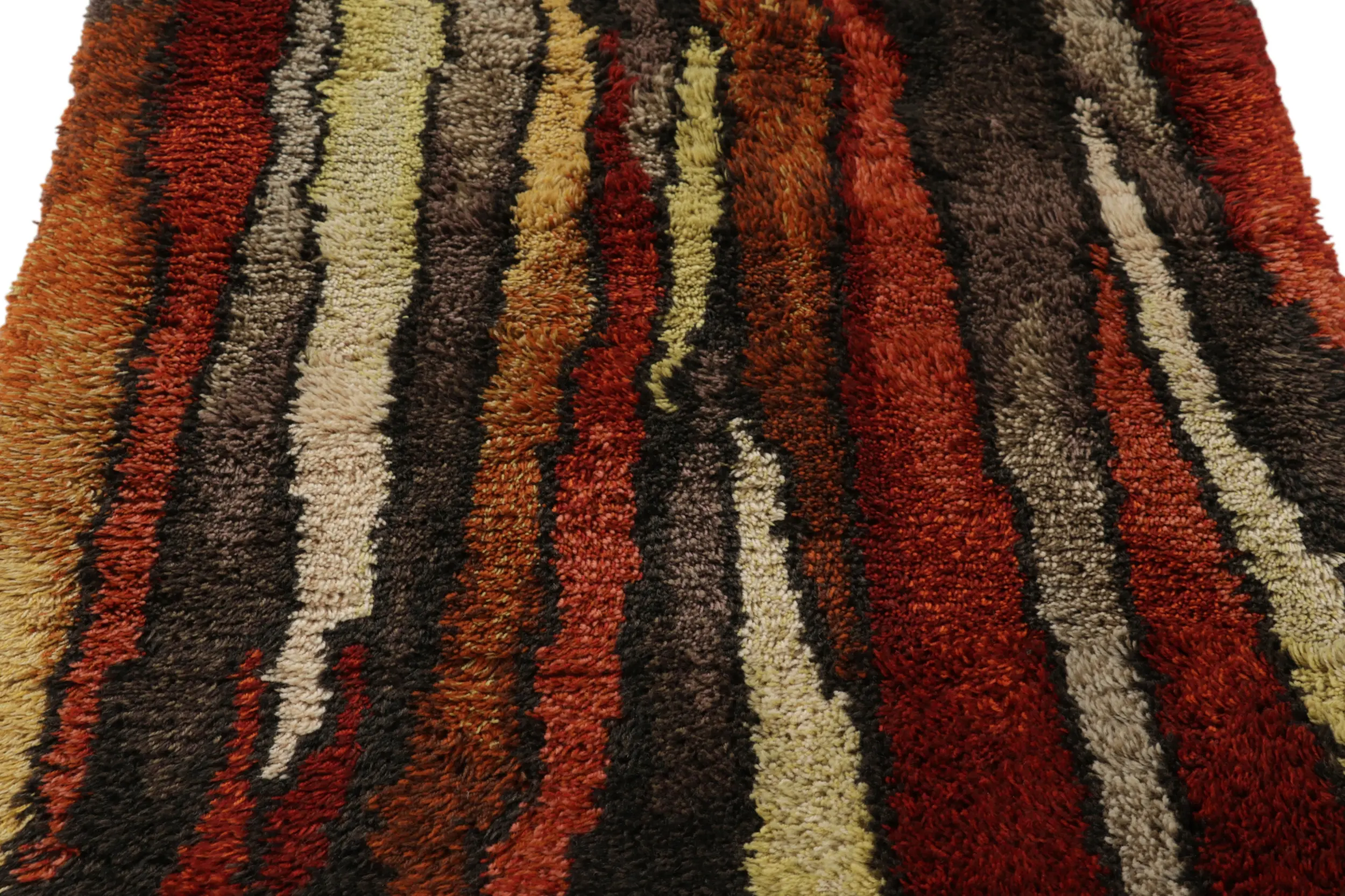 Vintage Swedish Geometric Rug