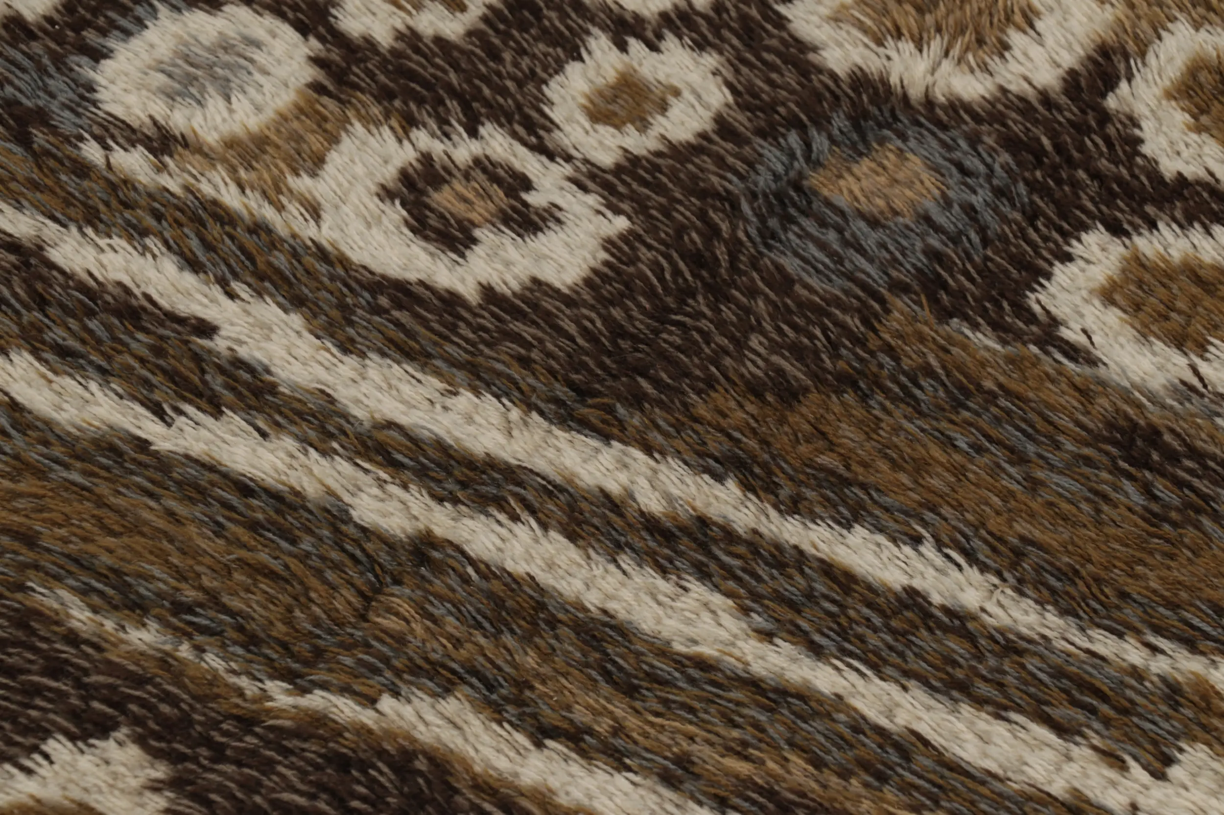 Vintage Swedish Geometric Rug