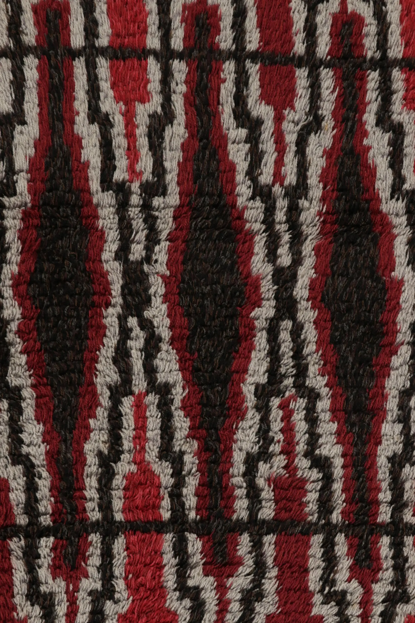 Vintage Swedish Geometric Rug