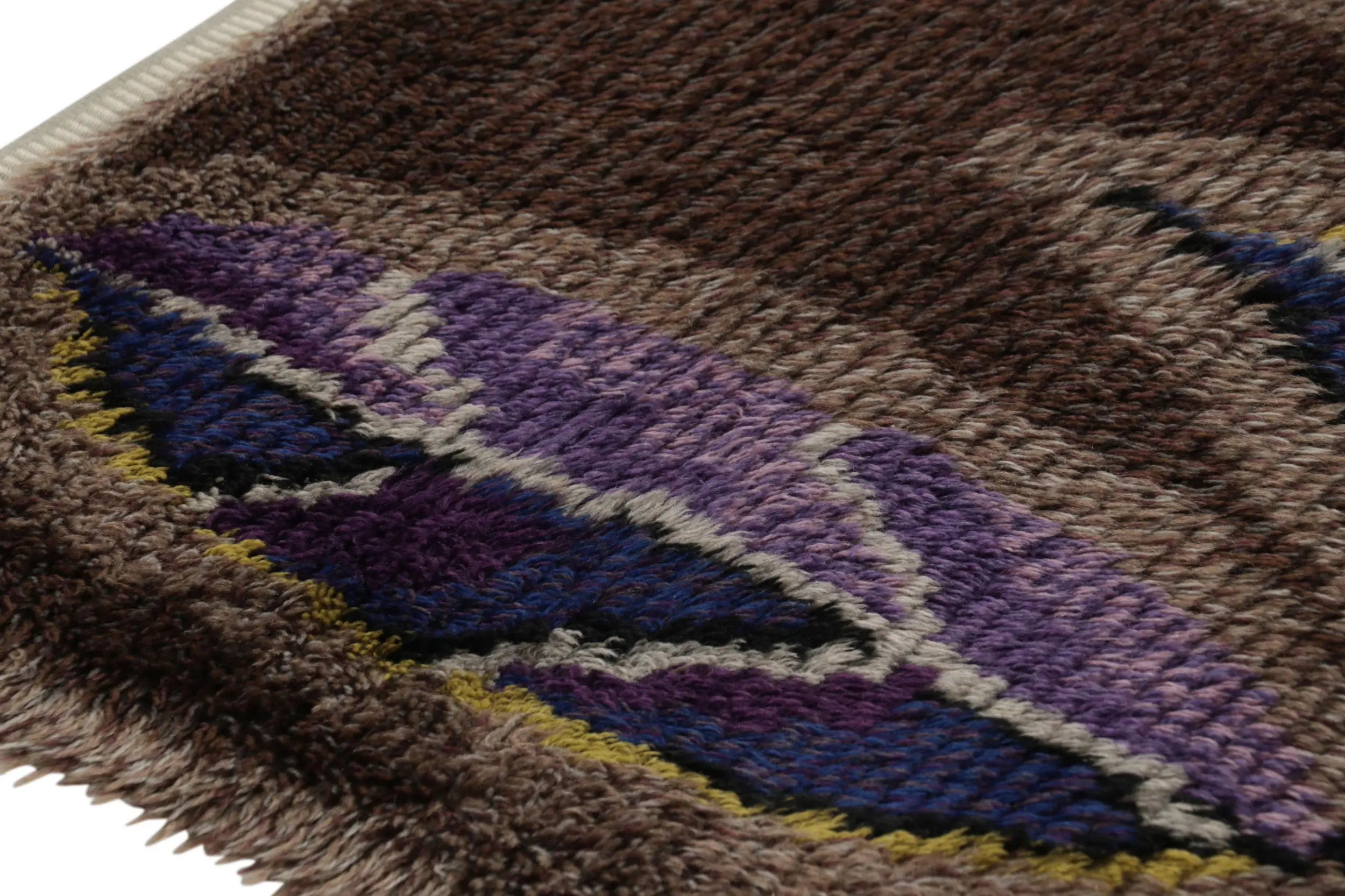 Vintage Swedish Rya Rug Rug