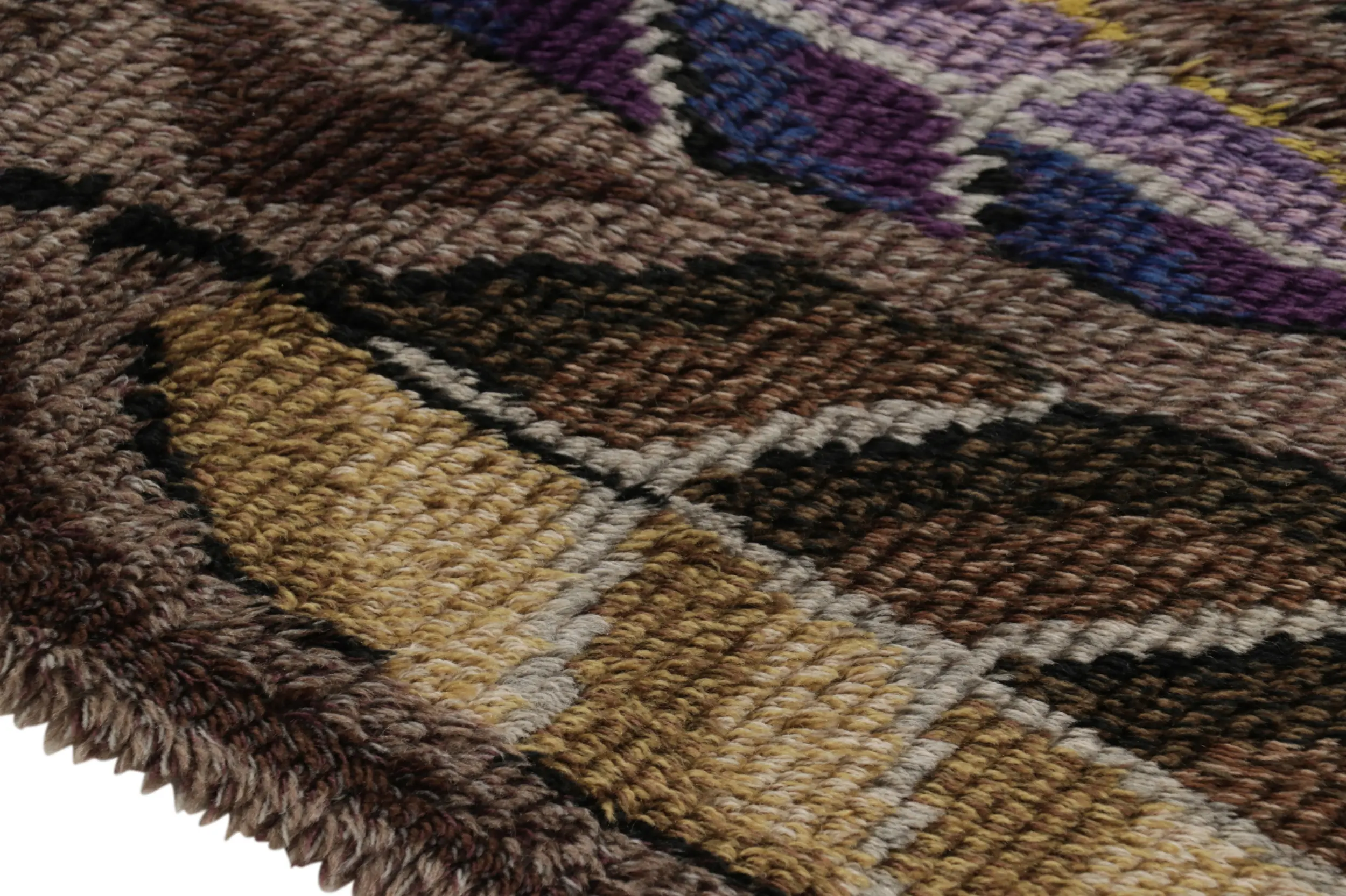 Vintage Swedish Rya Rug Rug