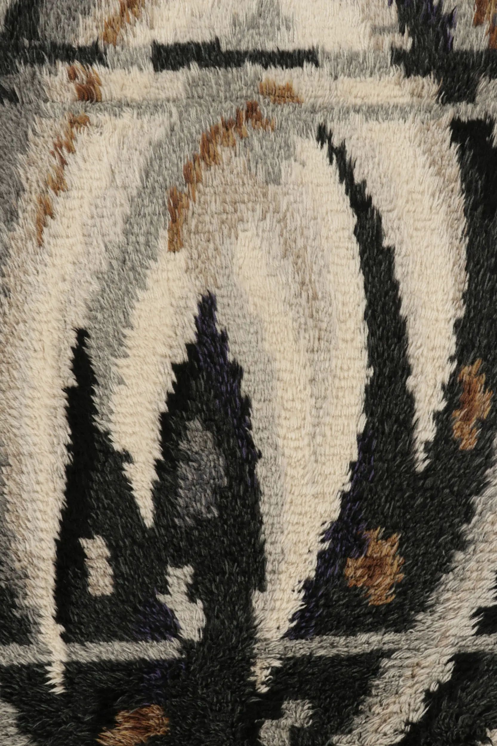 Vintage Swedish Geometric Rug