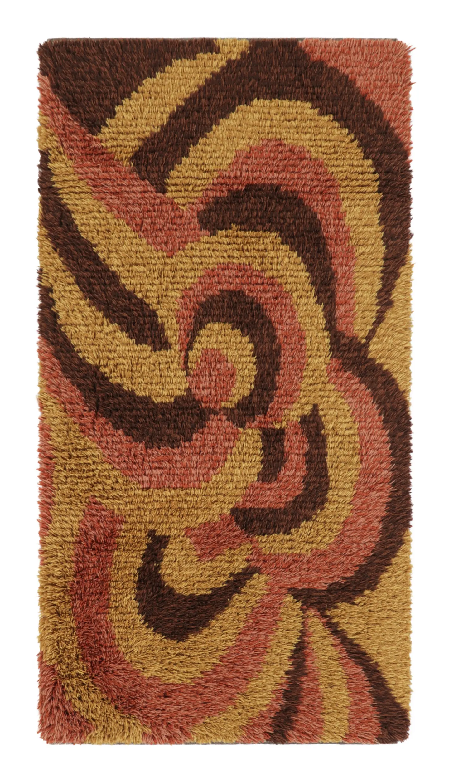 Vintage Swedish Geometric Rug