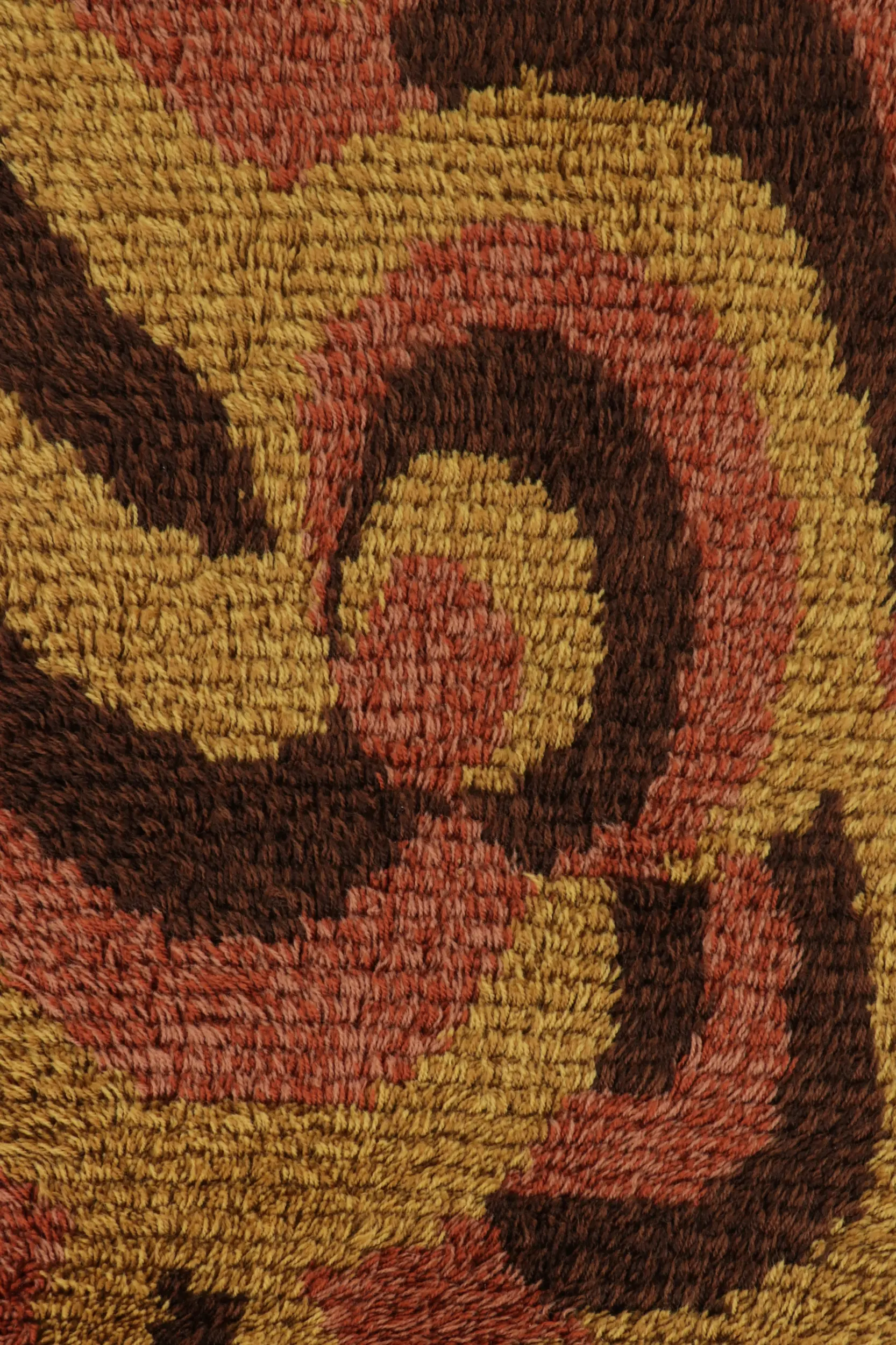 Vintage Swedish Geometric Rug