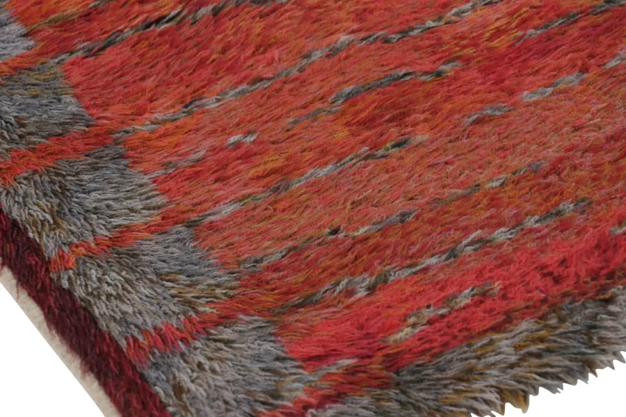 Vintage Swedish Abstract Rug