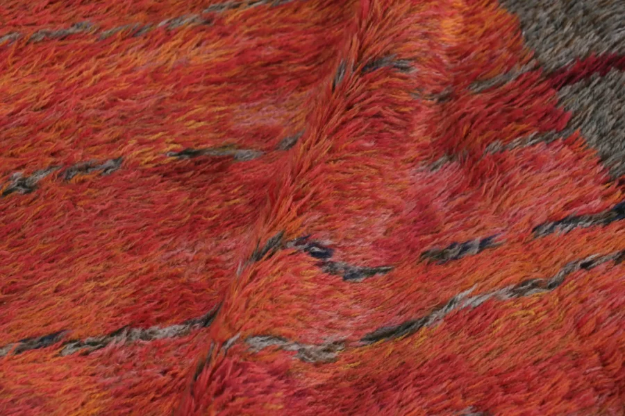 Vintage Swedish Abstract Rug