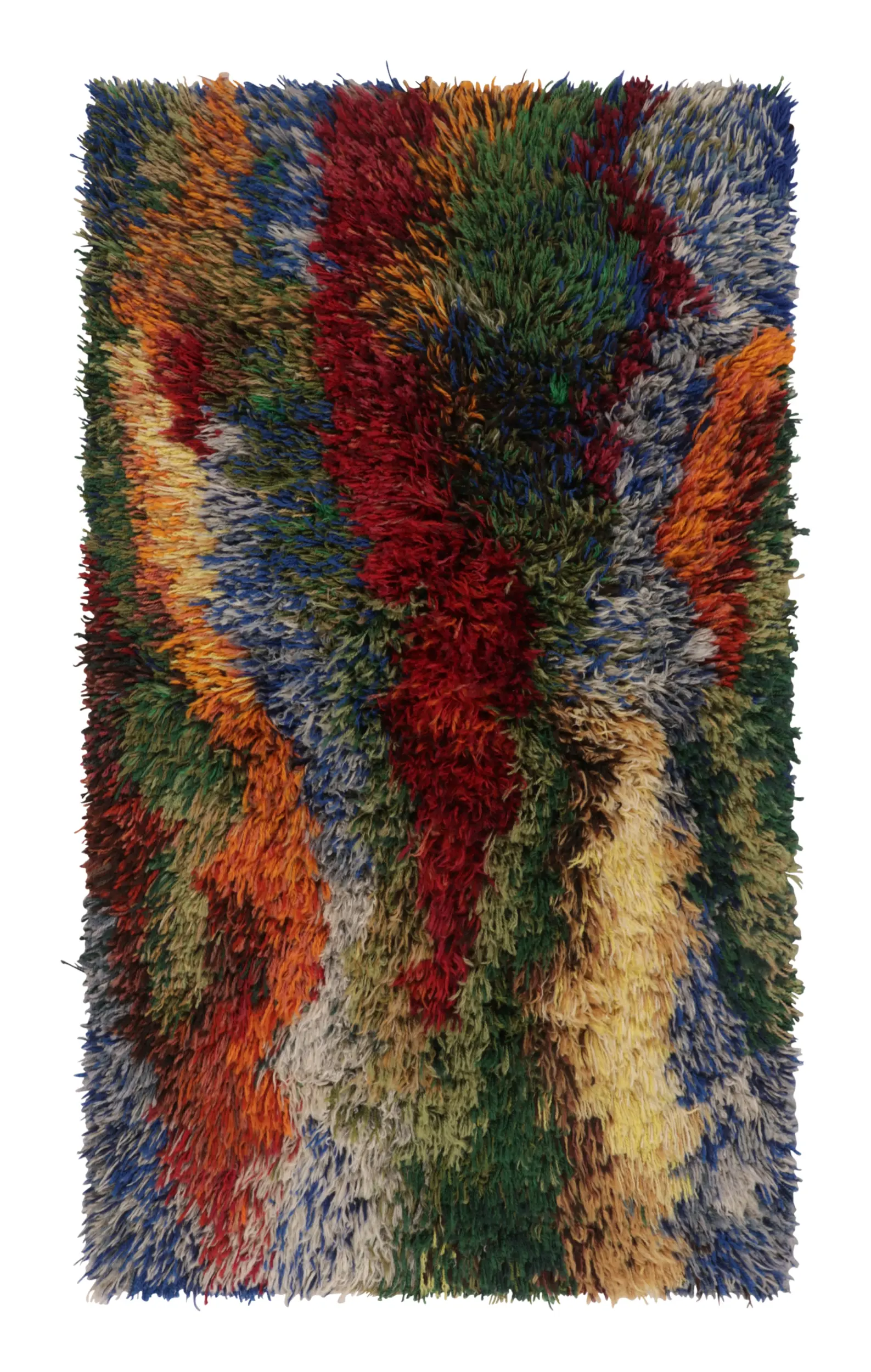 Vintage Swedish Abstract Rug
