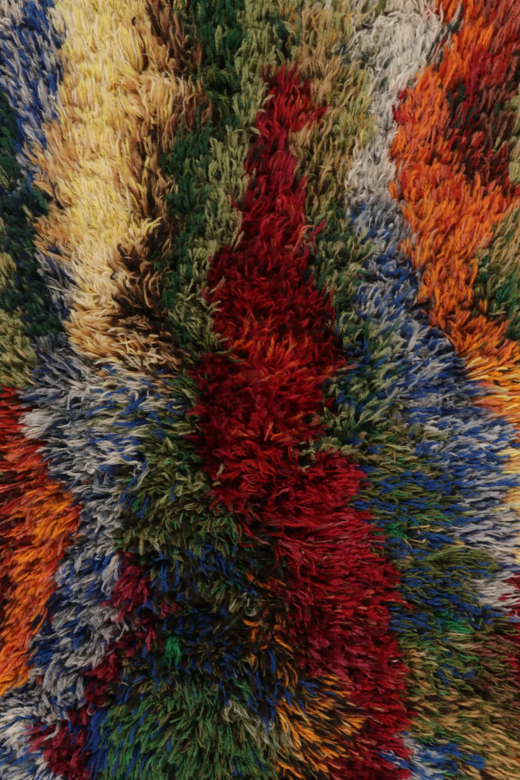 Vintage Swedish Abstract Rug
