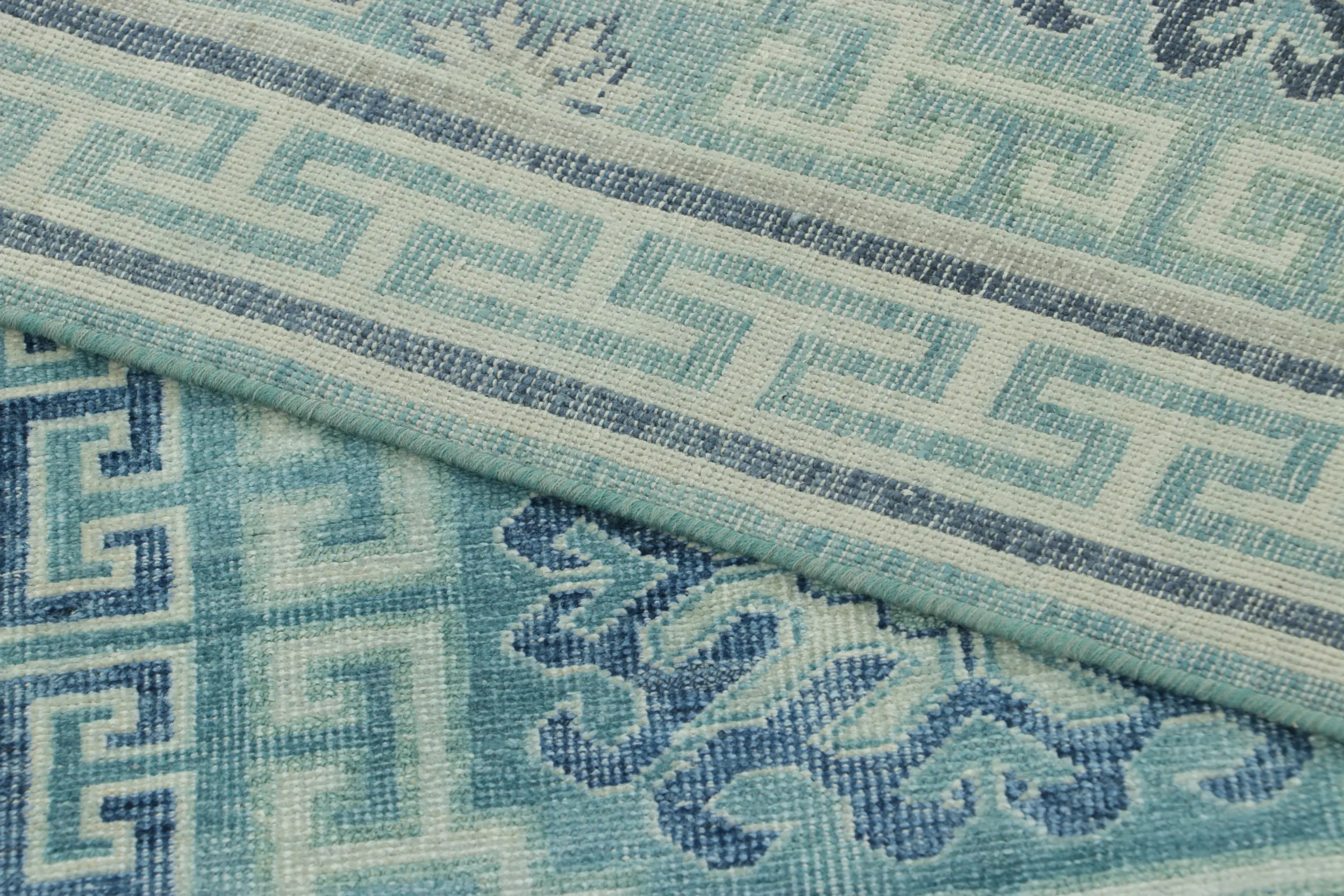 Blue Samarkand Medallion Silk Rug