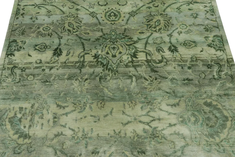 Rug & Kilim’s Persian Floral Rug, Light Green