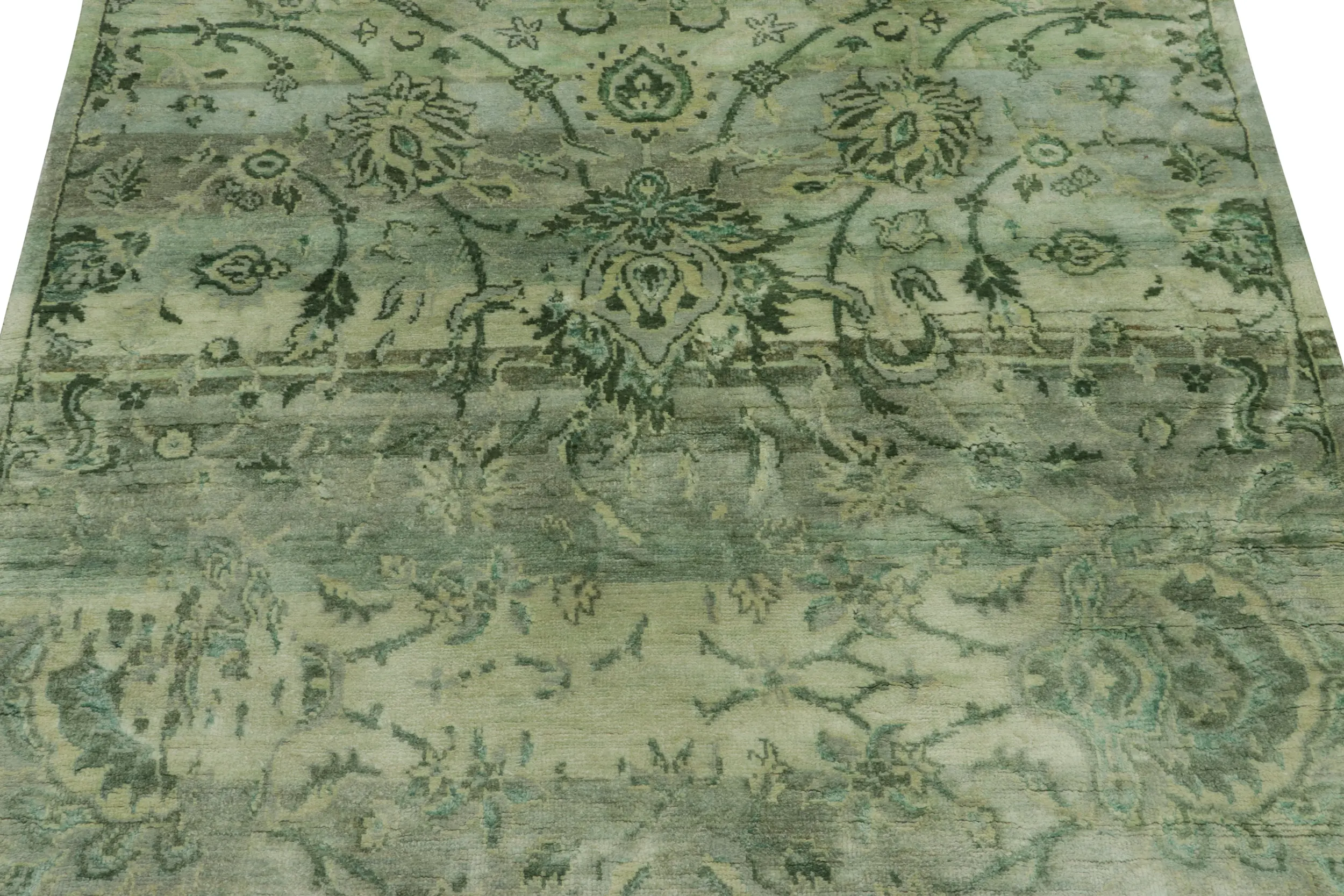 Rug & Kilim’s Persian Floral Rug, Light Green