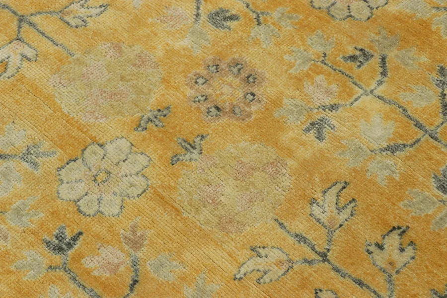 Gold Samarkand Floral Rug