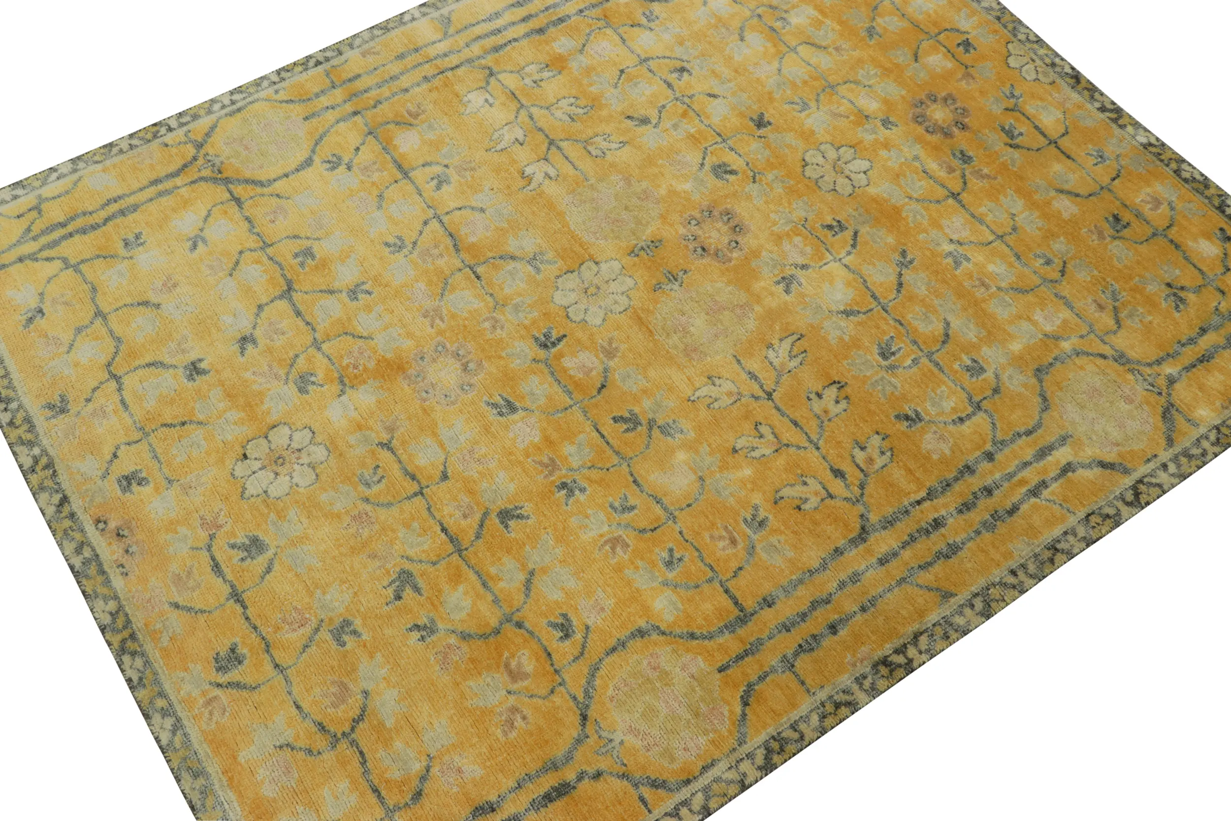 Gold Samarkand Floral Rug