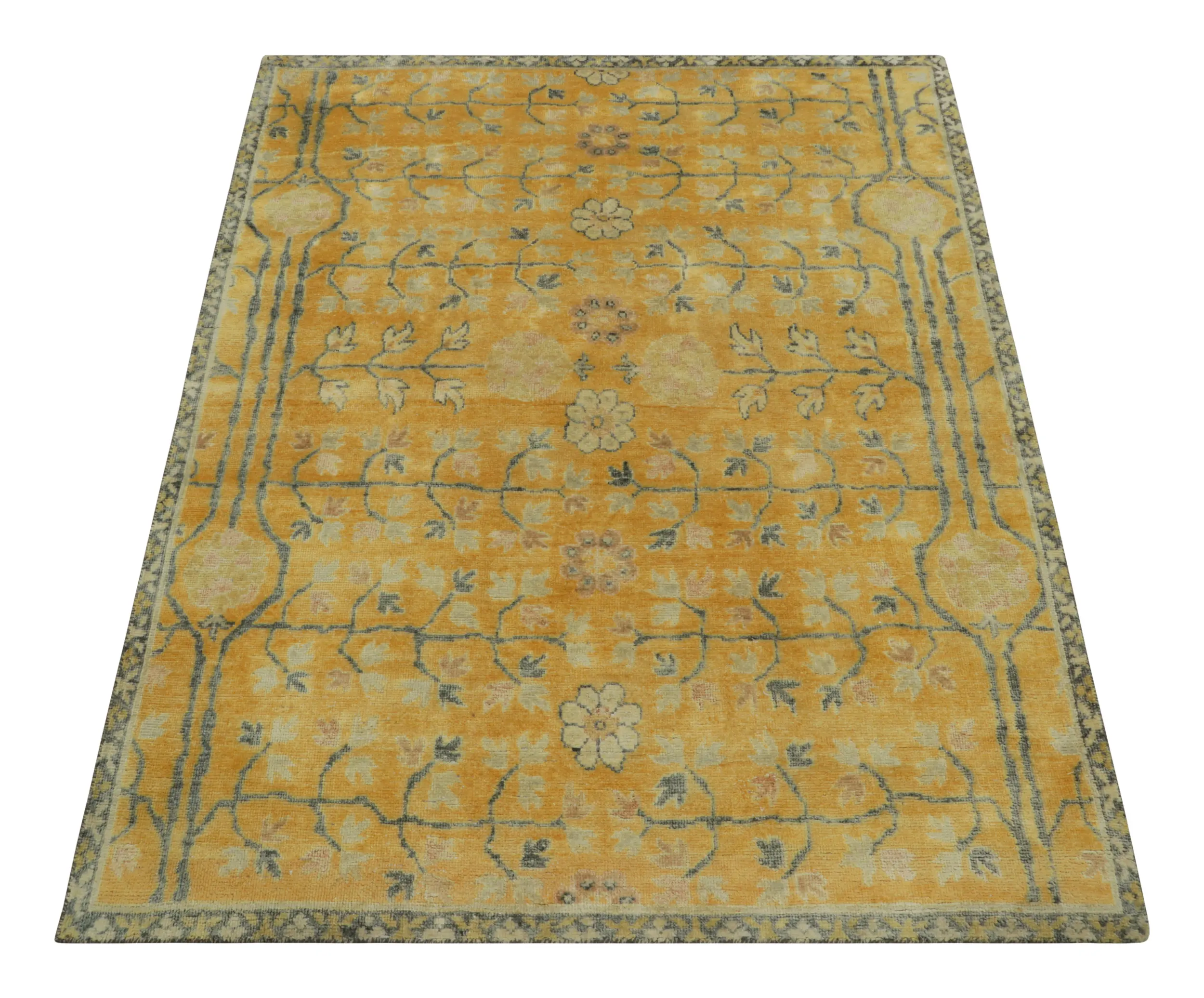Gold Samarkand Floral Rug
