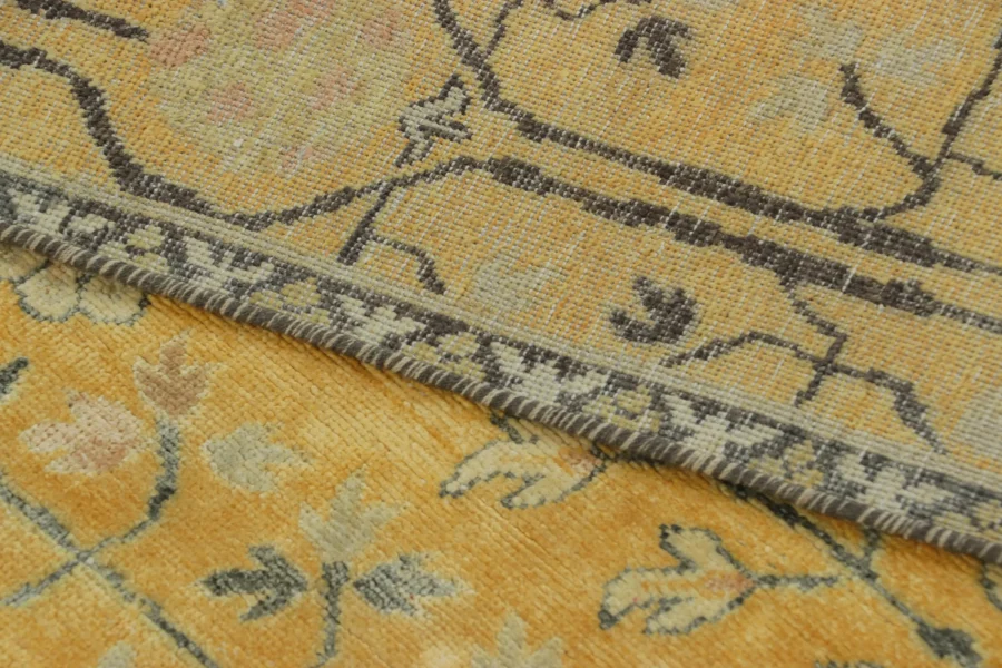 Gold Samarkand Floral Rug