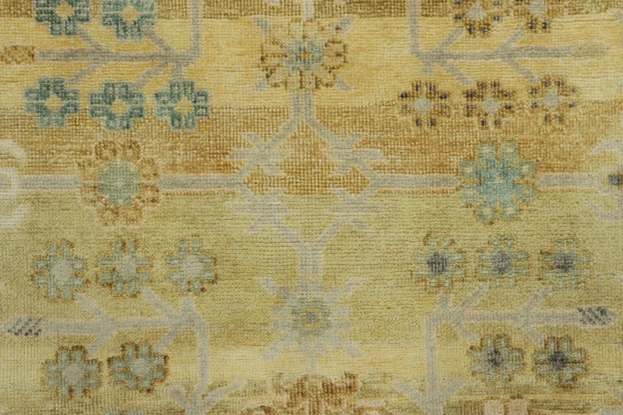 Samarkand Floral Rug, Gold
