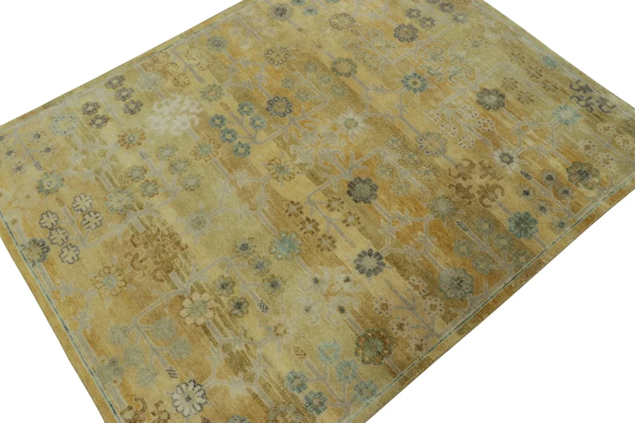 Samarkand Floral Rug, Gold
