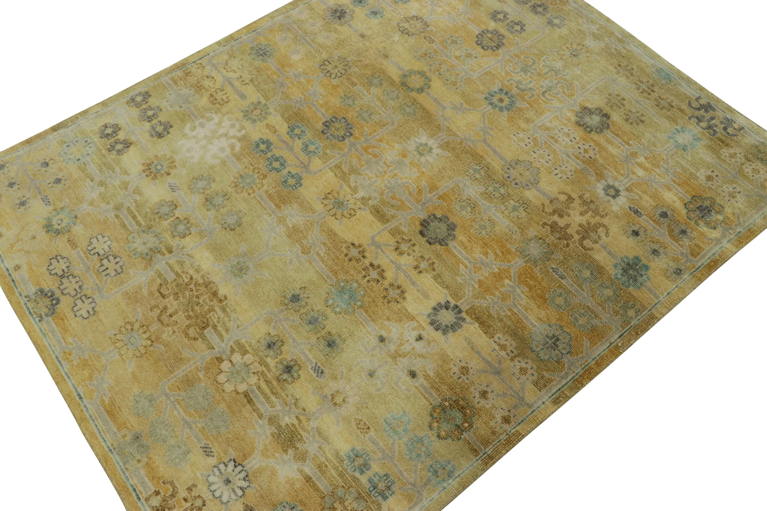 Samarkand Floral Rug, Gold