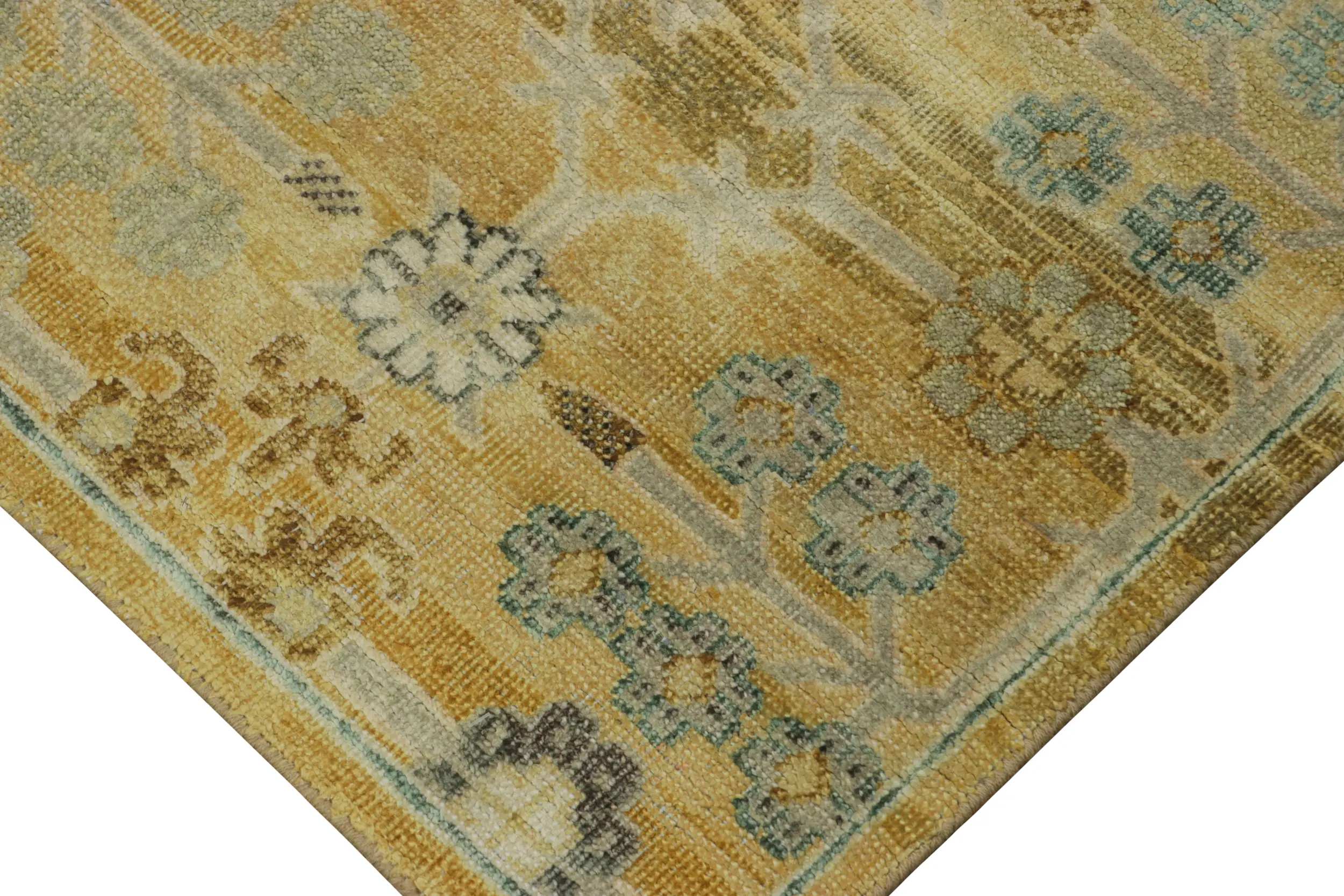 Samarkand Floral Rug, Gold
