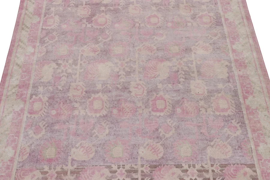 Rug & Kilim’s Block Print Floral Rug