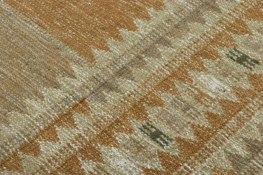 Swedish Scandinavian Geometric Custom Kilim