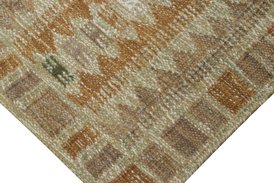 Swedish Scandinavian Geometric Custom Kilim