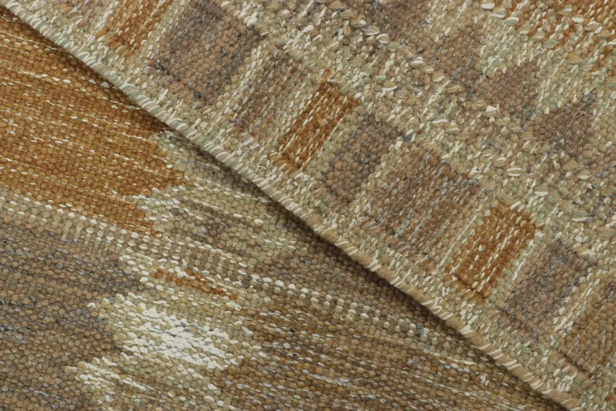 Swedish Scandinavian Geometric Custom Kilim