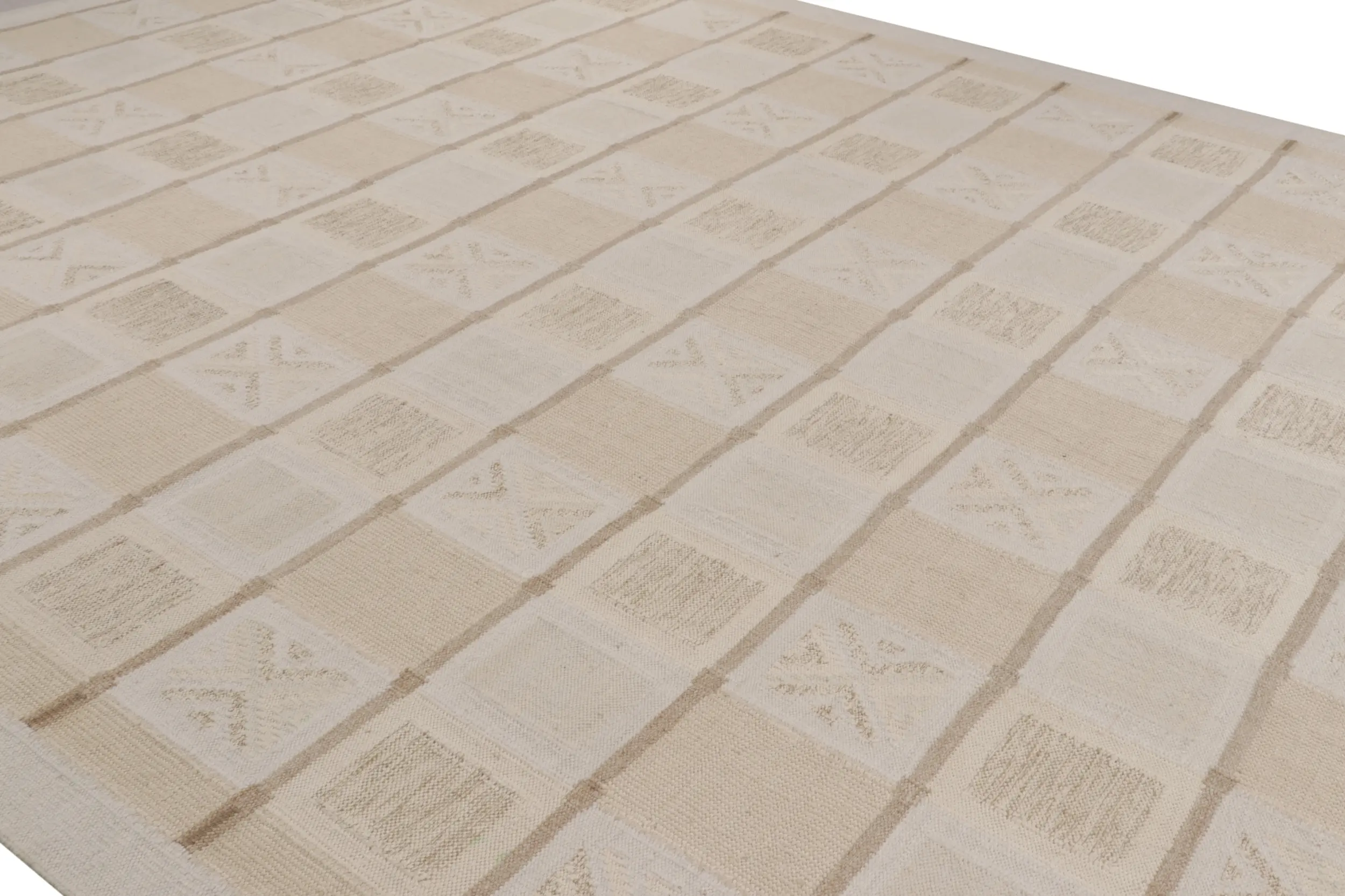 Oversized Scandinavian Geometric Kilim