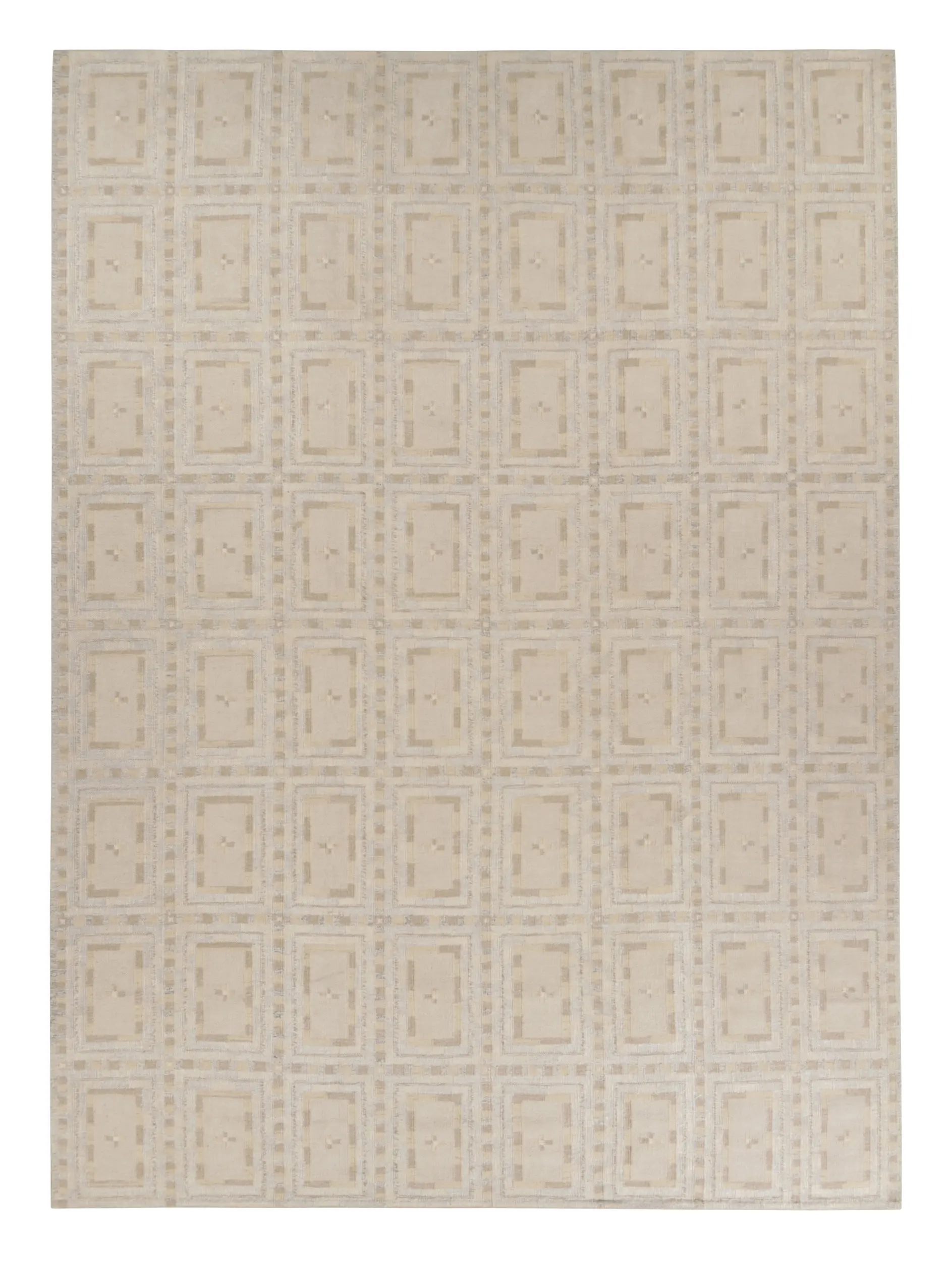 Oversized Scandinavian Geometric Rug