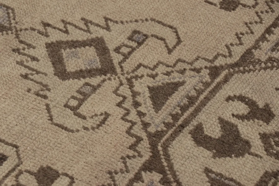Vintage Turkish Rug, Geometric Medallion