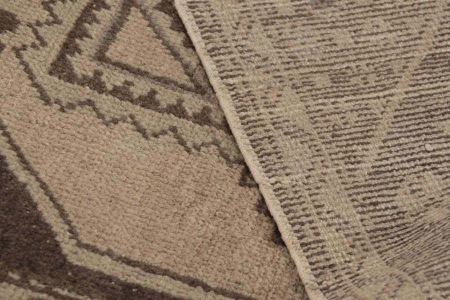 Vintage Turkish Rug, Geometric Medallion