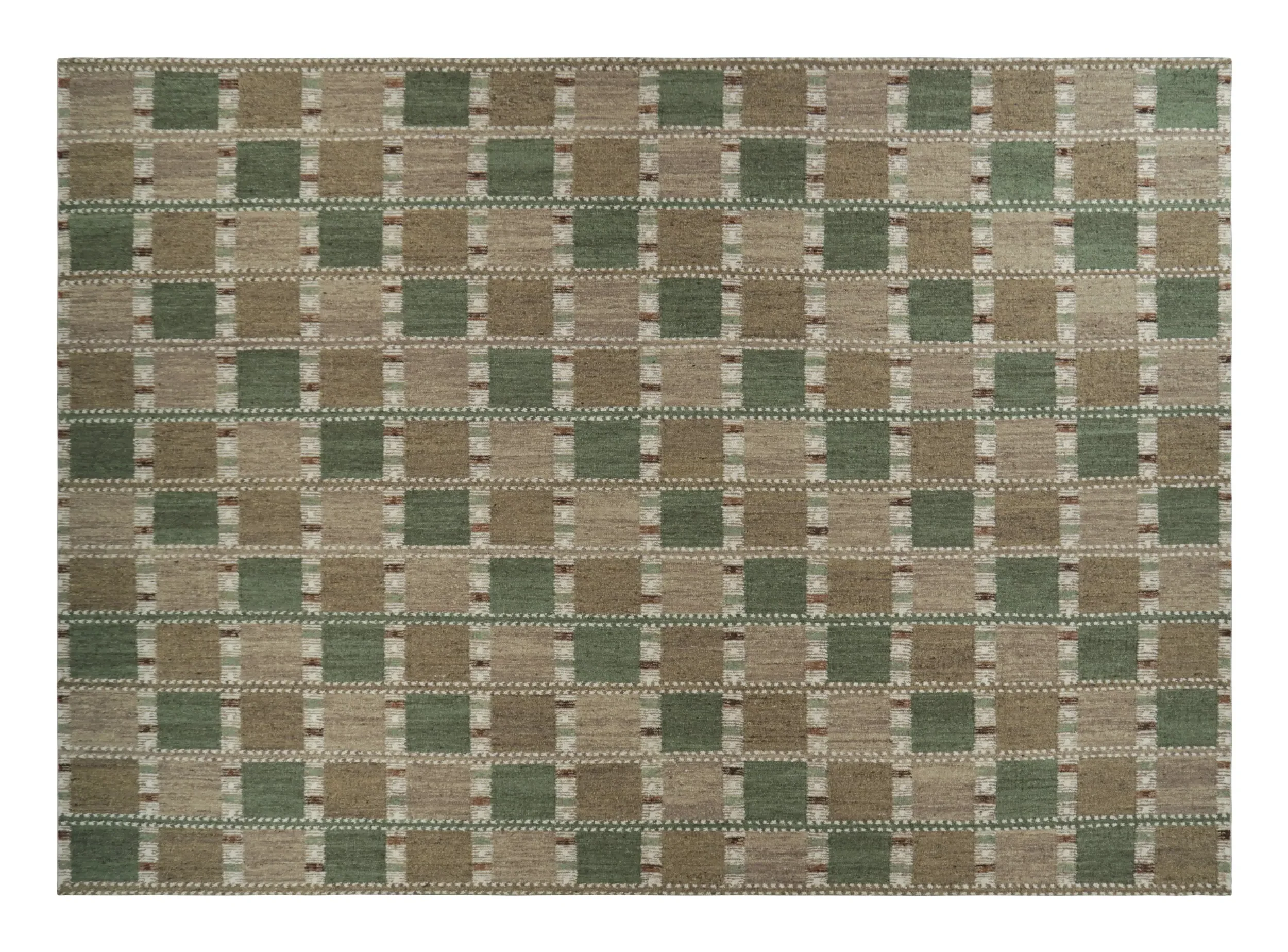 Scandinavian Geometric Custom Flatweave