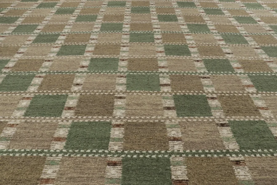 Scandinavian Geometric Custom Flatweave