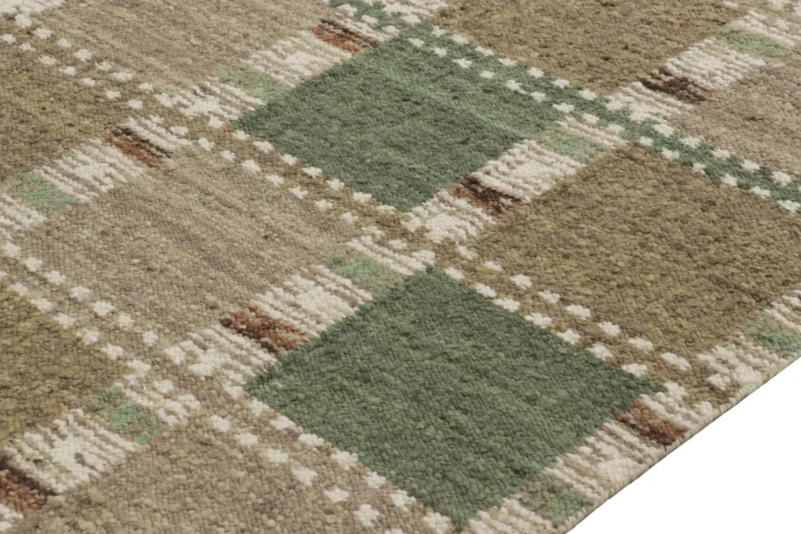 Scandinavian Geometric Custom Flatweave