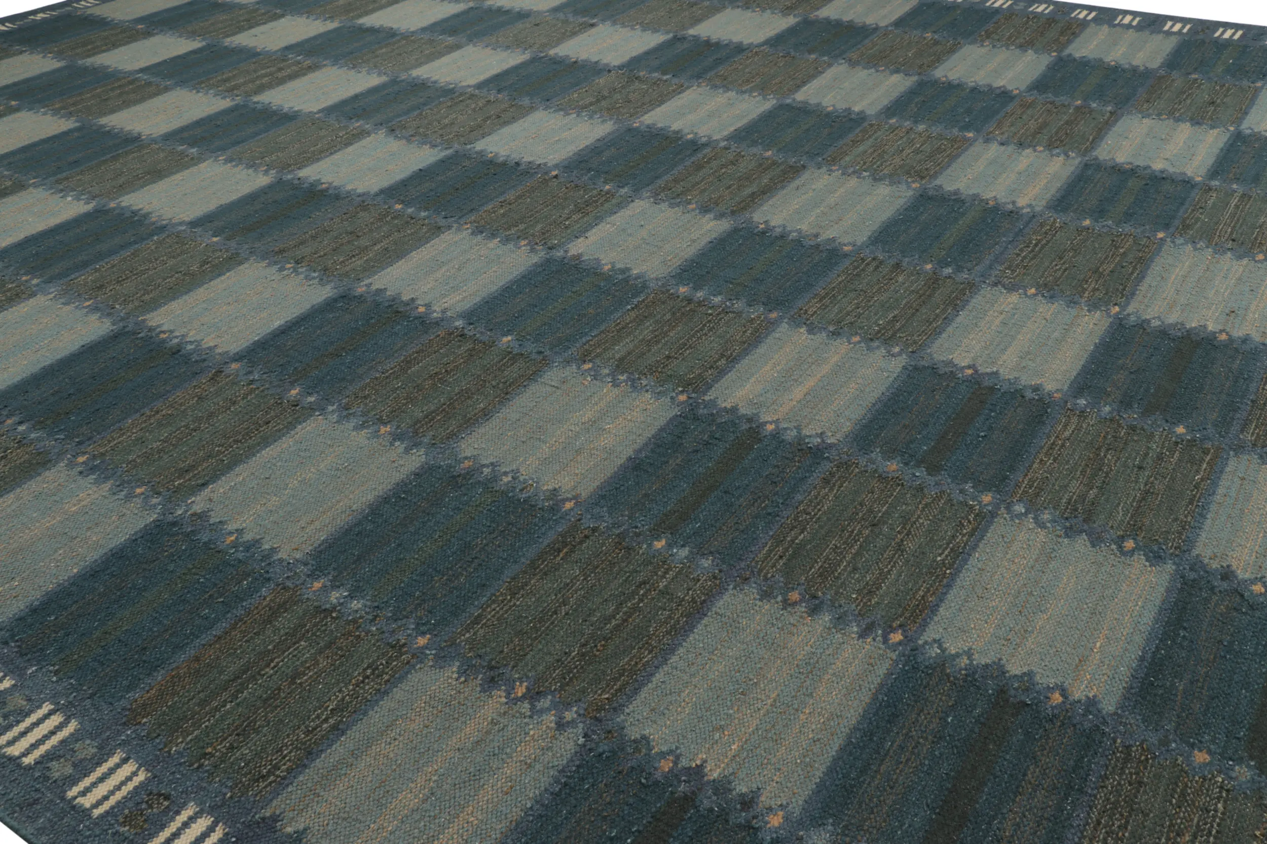 Scandinavian Geometric Custom Flatweave
