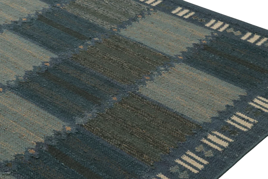 Scandinavian Geometric Custom Flatweave